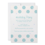 Blue Dots Holiday Party Invitation