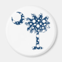 Blue Dots Palmetto magnets