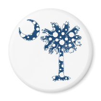 Blue Dots Palmetto magnets