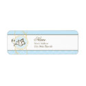 Blue Dove Return Address Label label