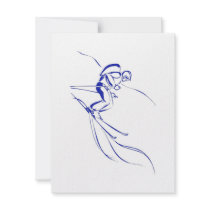 Blue Downhill Personalized Announcement