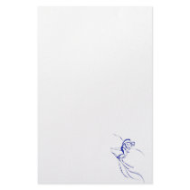 Blue Downhill Custom Stationery