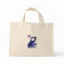 Blue Dragon and Butterfly Bag by Lotacats Blue Dragon and Butterfly Bag