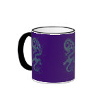 Blue Dragon Asian Art Design mugs