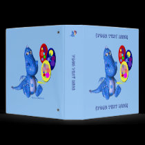 Blue Dragon Balloons Custom Avery Photo Binder by SmilinEyesTreasures Blue Dragon Balloons Custom Avery Photo Binder