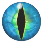 Blue Dragon Eye Sticker