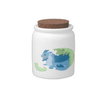 Blue Dragon Hatchling Candy Jar