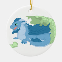 Blue Dragon Hatchling Ornament