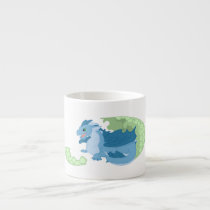 Blue Dragon Hatchling Specialty Mug Espresso Cups