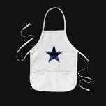 Blue Dragon Horns Star Kaleidoscope Mandala Aprons