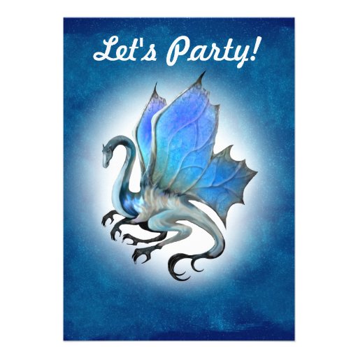 Blue Dragon Invitation