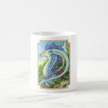 Blue dragon Jungle mug with border