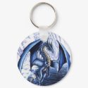 Blue Dragon Keychain by eazydoes Blue Dragon Keychain