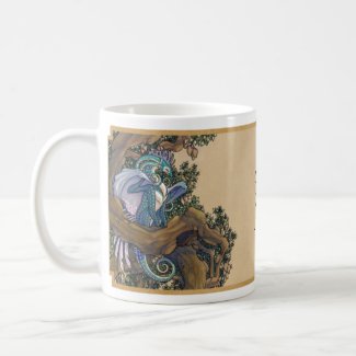 Blue dragon mug - double dragon mug