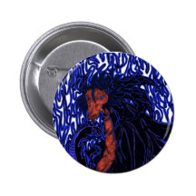 Blue Dragon Pinback Buttons