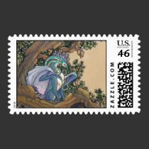Blue dragon postage stamps stamps