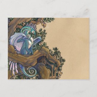 Blue dragon postcard postcard
