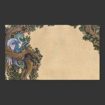 Blue dragon poster print