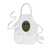 Blue Dragon Winged Musical Boy Faerie Aprons