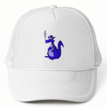 Blue Dragon with smoke Hats
