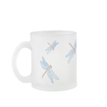 blue dragonflies mugs