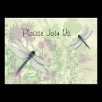 Blue Dragonflies Wedding Invitation invitations