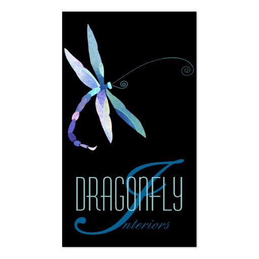 Blue Dragonfly Creative Designer Business Cards (front side)