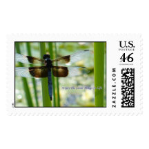 Blue Dragonfly Postage