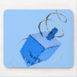 BLUE DREIDAL MOUSE PAD