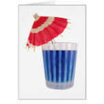 Blue Drink with Red Umbrella cards