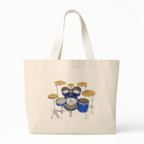Blue Drum Kit: Tote Bag