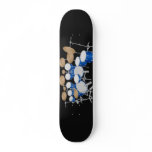 Blue Drum Kit Illustration: Custom Skateboard