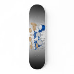 Blue Drum Kit Illustration: Custom Skateboard