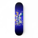Blue Drum Kit Illustration: Custom Skateboard