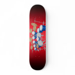 Blue Drum Kit Illustration: Custom Skateboard