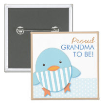 Blue Ducky Proud Grandma Pin