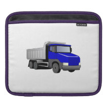 Blue Dump Truck iPad Sleeve