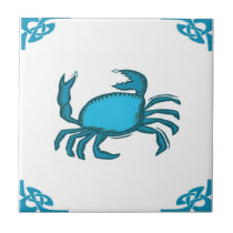Blue Dutch Crab Delft holland tiles