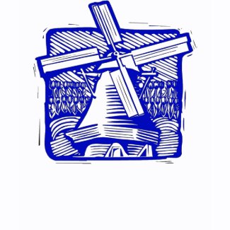 Blue Dutch Windmill shirt