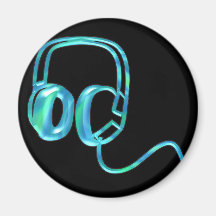 Blue Earphones Magnets