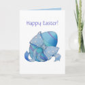 Blue Egg Easter Card card