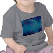 Blue Electric Audio Waveform Abstract Tee Shirt