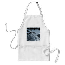 Blue Electric Guitar Close-up aprons