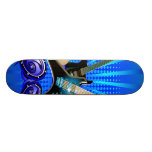Blue Electric Guitars, Drums & Speakers Skateboards