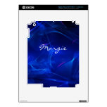 Blue Elegance Personalized iPad 3 Skins Template skins