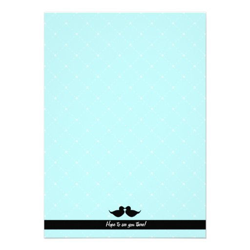 Blue Elegant Bridal Shower Invitation