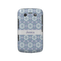 Blue Elegant Pattern Blackberry Bold name case casemate cases