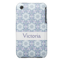 Blue Elegant Pattern Name iPhone 3g 3gs case casemate cases