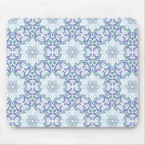 Blue Elegant Pattern ornate mousemat mousepads