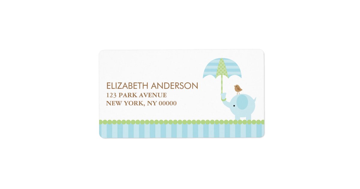 blue mailing labels
